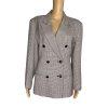 TAHARI Vtg Multicolor Wool Rayon Lined Double Breasted Business Blazer Size 10