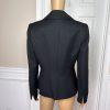 LE SUIT Women Black Polyester Lined Shawl Collar Career Blazer Suit Size 6