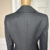 LE SUIT Women Black Polyester Lined Shawl Collar Career Blazer Suit Size 6