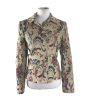 OSCAR Della RENTA Vtg Women Floral Blazer Jacket Size 10