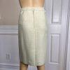 LE SUIT Women 2PC Light Green Polyester Lined Collarless Skirt Suit Size 4P