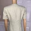LE SUIT Women 2PC Light Green Polyester Lined Collarless Skirt Suit Size 4P