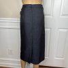 Le Suit Polyester Metallic Skirt Suit Size 16W Charcoal Notch Collar Lined 2PC
