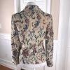 OSCAR Della RENTA Vtg Women Floral Blazer Jacket Size 10