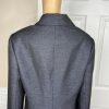Le Suit Polyester Metallic Skirt Suit Size 16W Charcoal Notch Collar Lined 2PC