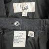 Le Suit Polyester Metallic Skirt Suit Size 16W Charcoal Notch Collar Lined 2PC