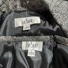 KASPER Polyester Lined Skirt Suit Size 6 Black Silver Shawl Collar Timeless New