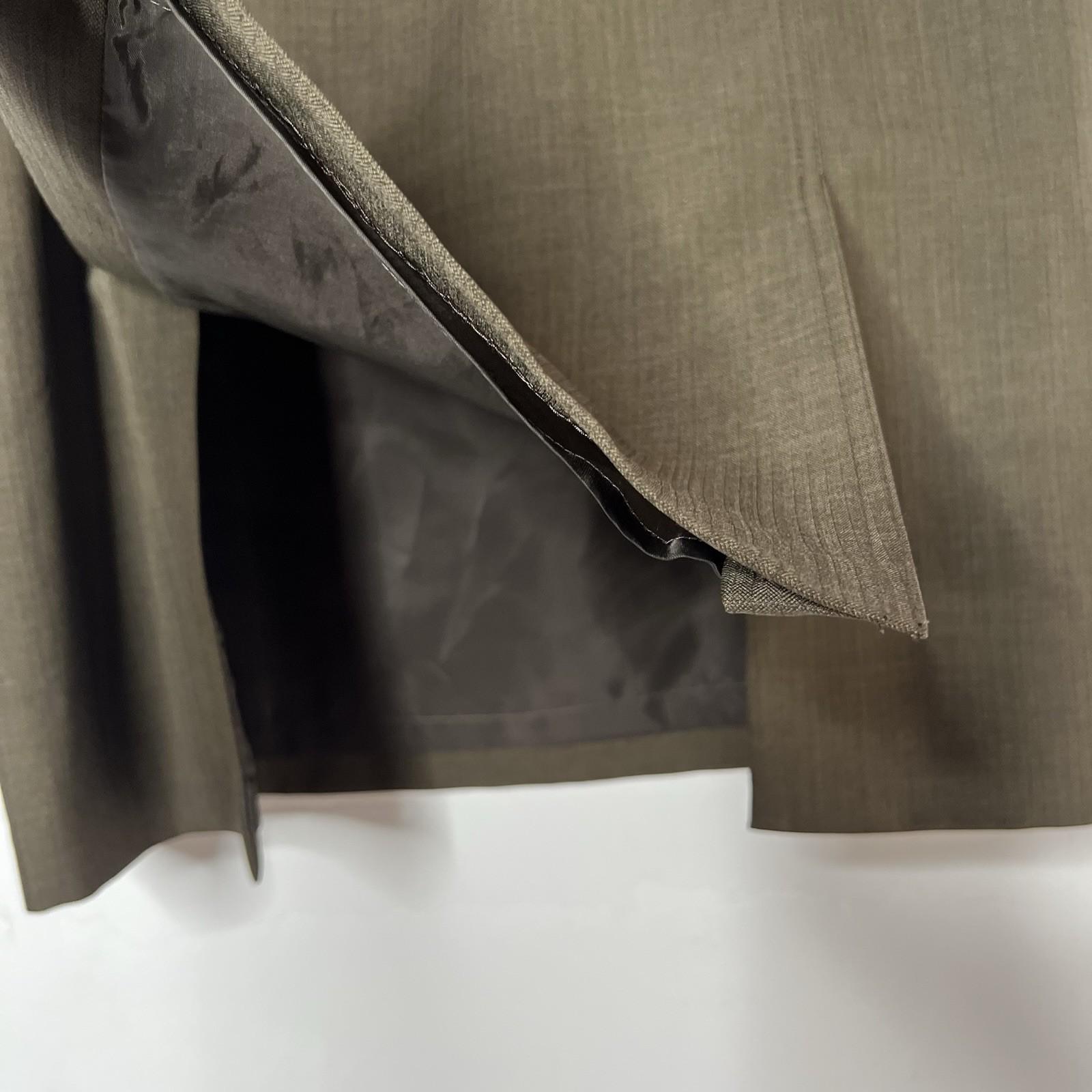 EVAN PICONE Polyester Skirt Suit Size 16 Green Lined Business Timeless 2PC
