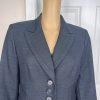 SUIT STUDIO Women 1PC Navy Blue Single Breasted Polyester Lined Blazer Size 8