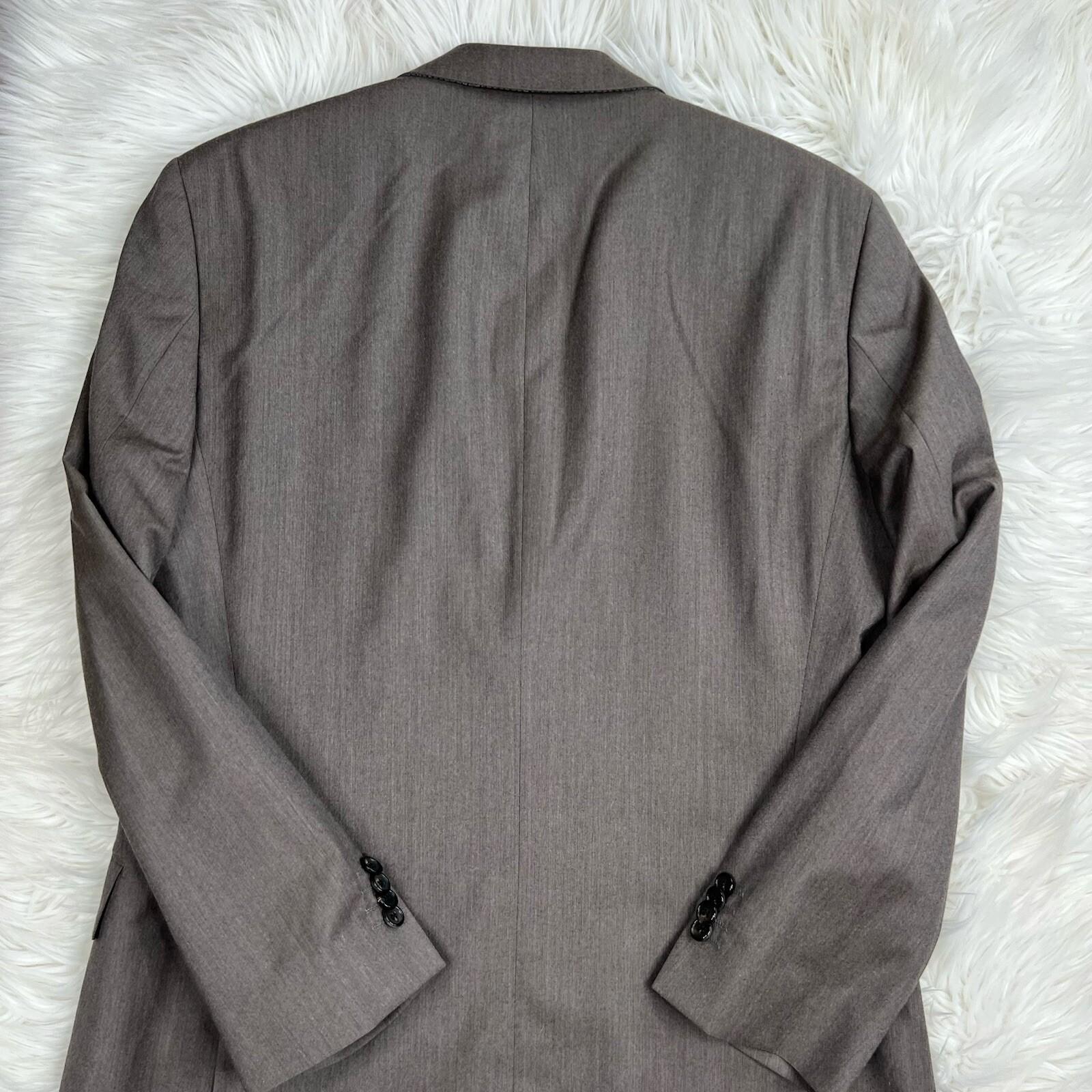 Hugo Boss Guabello Super 130 Wool Blazer Size 38R Brown 2 Button Double Vented