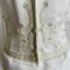 DA VINCI Wedding Dress Size 18 Ivory Beaded Satin Blend Sleeveless Long Train