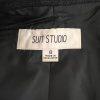 SUIT STUDIO Women 1PC Navy Blue Single Breasted Polyester Lined Blazer Size 8