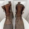 Cody James Leather Boots Size 9EE Brown Waterproof Composite Toe Kiltie Lace Up