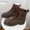 Cody James Leather Boots Size 9EE Brown Waterproof Composite Toe Kiltie Lace Up