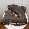 Cody James Leather Boots Size 9EE Brown Waterproof Composite Toe Kiltie Lace Up