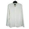 Ermenegildo Zegna Men Button Up Shirt Size M White High Low Made In Turkey