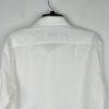 Ermenegildo Zegna Men Button Up Shirt Size M White High Low Made In Turkey
