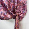 Cinq a Sept Mini dress Size 14 Paisley Ryder Pink Satin Cowl Draped Party New
