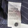 Boss Hugo Boss Button Up Shirt 43/17 Navy Blue Striped Long Sleeve Made In Italy