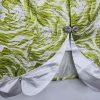 Giovanna Signature 2PC Skirt Suit 14 White Green Stunning Feminine Collarless