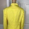 Clarissa Women Polyester Skirt Suit Size 18 Yellow Pleated Shawl Collar 2PC New