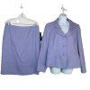 10-6170.jpg Le Suit Polyester Skirt Suit Size 12 Purple Lined Notch Collar Cocktail 2PC New