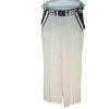 Anthropologie Koto Bolofo Linen Pants Size 10 White Black Back Lace Unique