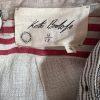 Anthropologie Koto Bolofo Linen Pants Size 10 White Black Back Lace Unique