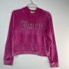 Juicy Couture Velour Tracksuit Pant Set  L Hoodie OG Bling Pink Loungewear Y2K