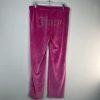 Juicy Couture Velour Tracksuit Pant Set  L Hoodie OG Bling Pink Loungewear Y2K