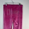 Juicy Couture Velour Tracksuit Pant Set  L Hoodie OG Bling Pink Loungewear Y2K