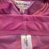 Juicy Couture Velour Tracksuit Pant Set  L Hoodie OG Bling Pink Loungewear Y2K