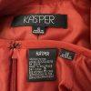 KASPER Polyester Skirt Suit Scarf Size 12 Cayenne Lined Pleated Business 3PC New