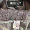 JOHN MEYER Women 2PC Light Brown Rayon Linen Short Sleeves Pant Suit Size 14