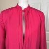 SHERBET VTG Pink Polyester Lined Open Front Stand Up Collar Blazer Size 6-8