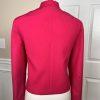SHERBET VTG Pink Polyester Lined Open Front Stand Up Collar Blazer Size 6-8