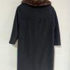 Rothmoor Vintage 1960's Wool PeaCoat Black Size S/M Fur Collar Lined