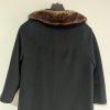 Rothmoor Vintage 1960's Wool PeaCoat Black Size S/M Fur Collar Lined