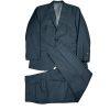 10-6298.jpg Calvin Klein Polyester Rayon Suit 44R Pants 38x33.5 Charcoal Gray Pockets 2PC