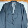 10-6303.jpg Calvin Klein Polyester Rayon Suit 44R Pants 38x33.5 Charcoal Gray Pockets 2PC