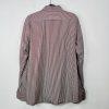 Boss Hugo Boss Button Up Shirt 43/17 Berry Striped Long Sleeve Made In Italy