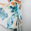 PlusWear Maxi Dress Size 2XL Ruffle V Neck Belted Flutter Sleeves Chiffon New