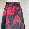 ESSENTIALS ANTWERP  Scuba Stretch Skirt Size Eur 38 Pleated Flare Floral Preppy