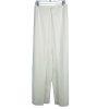 Women Stretch Wide Leg Pleated Pants L Tall Girls Elastic Waist High Rise Zip