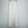 Women Stretch Wide Leg Pleated Pants L Tall Girls Elastic Waist High Rise Zip
