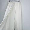 Women Stretch Wide Leg Pleated Pants L Tall Girls Elastic Waist High Rise Zip