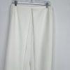 Women Stretch Wide Leg Pleated Pants L Tall Girls Elastic Waist High Rise Zip