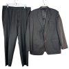 Lauren Ralph Lauren Wool Silk Suit 46L Pants 40x30.5 Black Label Slim Fit Notch