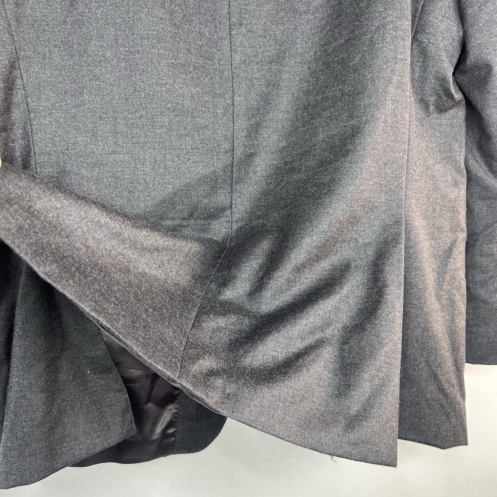 Lauren Ralph Lauren Wool Silk Suit 46L Pants 40x30.5 Black Label Slim Fit Notch
