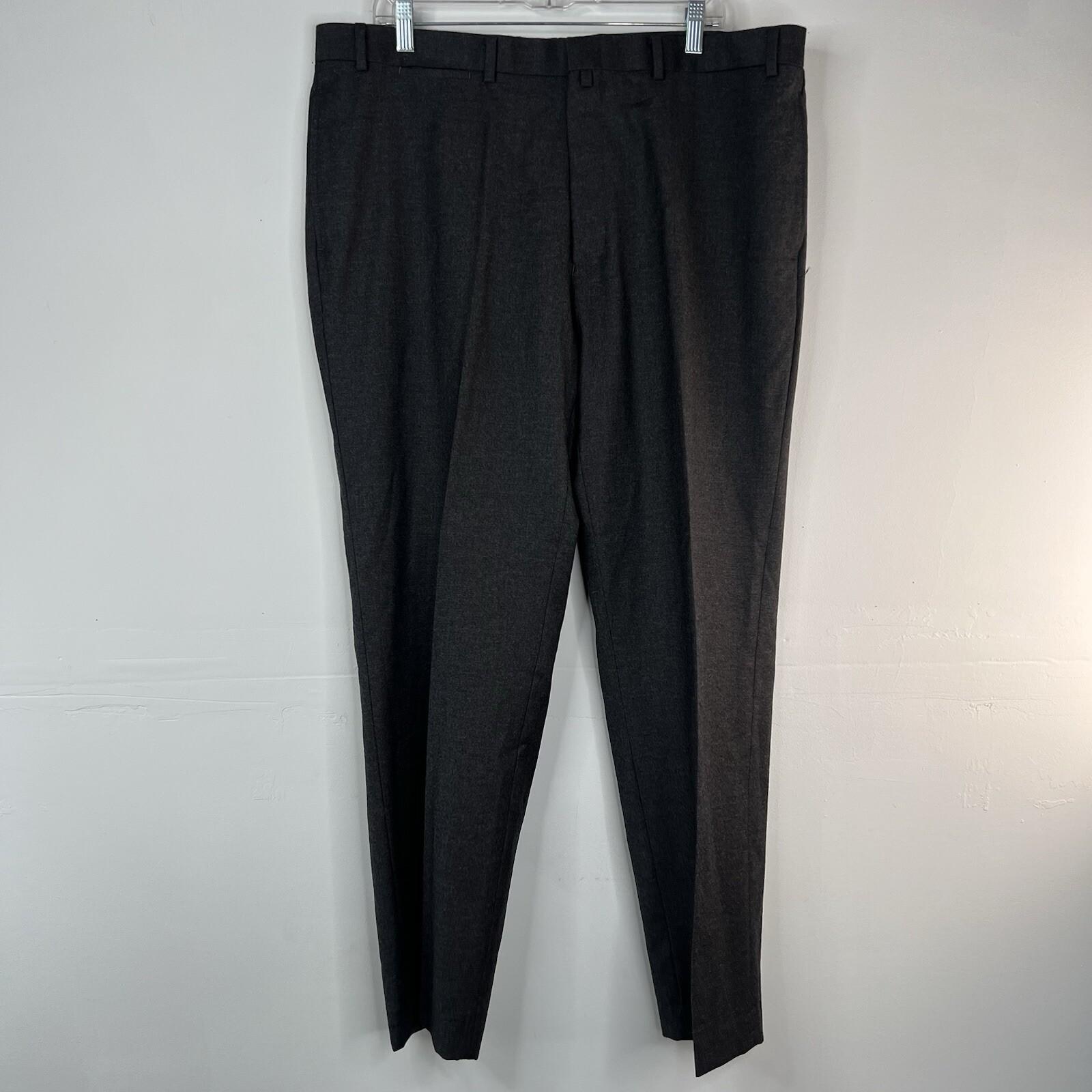 Lauren Ralph Lauren Wool Silk Suit 46L Pants 40x30.5 Black Label Slim Fit Notch